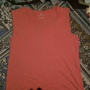 Talbots coral color shirt